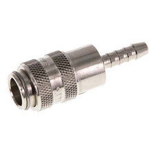 Nickel-plated Brass DN 5 Air Coupling Socket 4 mm Hose Pillar