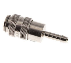 Nickel-plated Brass DN 5 Air Coupling Socket 4 mm Hose Pillar