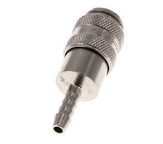 Nickel-plated Brass DN 5 Air Coupling Socket 4 mm Hose Pillar