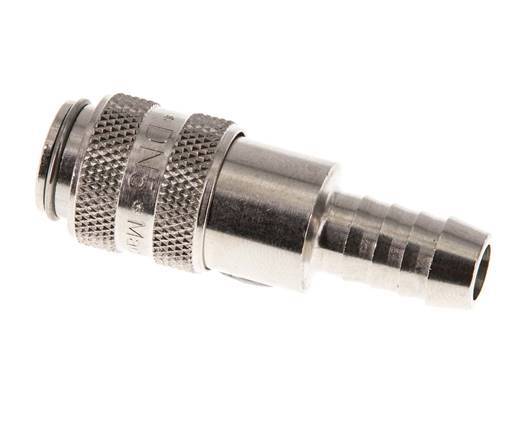 Nickel-plated Brass DN 5 Air Coupling Socket 8 mm Hose Pillar