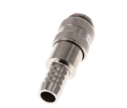 Nickel-plated Brass DN 5 Air Coupling Socket 9 mm Hose Pillar