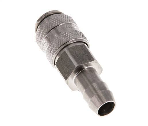 Stainless steel DN 5 Air Coupling Socket 9 mm Hose Pillar