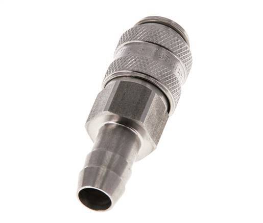 Stainless steel DN 5 Air Coupling Socket 9 mm Hose Pillar