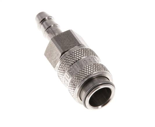 Acero inoxidable 316L DN 5 Acoplamiento de aire Pilar de manguera de 4 mm