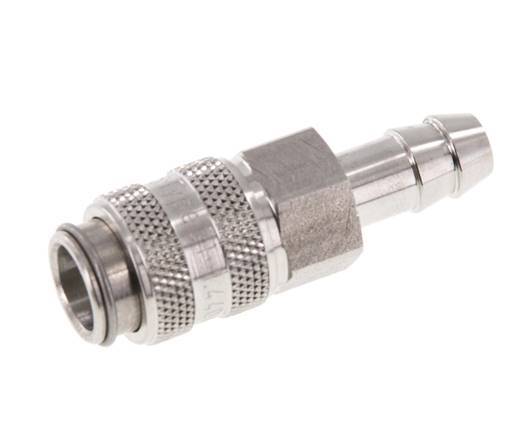 Stainless Steel 316L DN 5 Air Coupling Socket 8 mm Hose Pillar