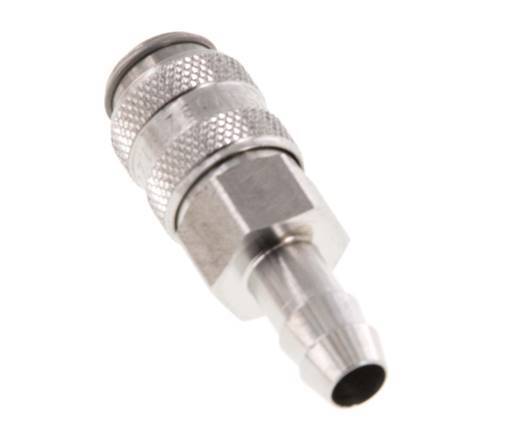 Stainless Steel 316L DN 5 Air Coupling Socket 8 mm Hose Pillar