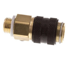 Brass DN 5 Black Air Coupling Socket G 1/8 inch Male