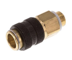 Brass DN 5 Black Air Coupling Socket G 1/8 inch Male