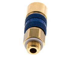 Brass DN 5 Blue-Coded Air Coupling Socket G 1/8 inch Male