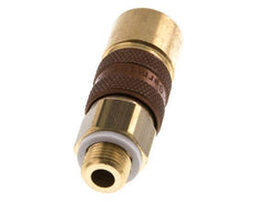 Brass DN 5 Brown-Coded Air Coupling Socket G 1/8 inch Male