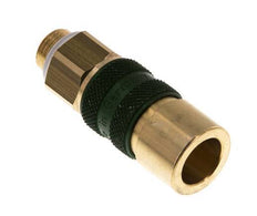 Brass DN 5 Green-Coded Air Coupling Socket G 1/8 inch Male