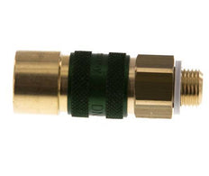 Brass DN 5 Green-Coded Air Coupling Socket G 1/8 inch Male