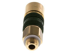 Brass DN 5 Green-Coded Air Coupling Socket G 1/8 inch Male