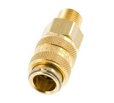 Brass DN 5 Air Coupling Socket 1/8 inch Male NPT