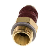Brass DN 5 Red Air Coupling Socket G 3/8 inch Male