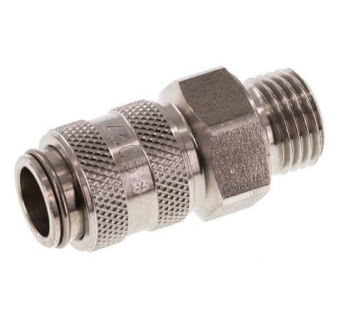 Stainless steel DN 5 Air Coupling Socket G 1/4 inch Male