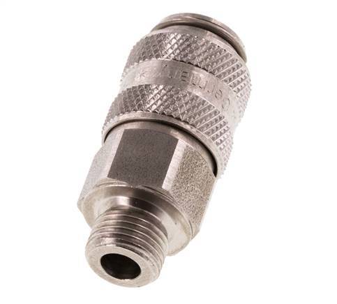 Stainless steel DN 5 Air Coupling Socket G 1/8 inch Male