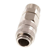 Nickel-plated Brass DN 5 Air Coupling Socket 6x8 mm Union Nut
