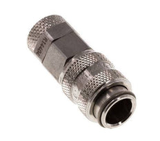 Stainless Steel 316L DN 5 Air Coupling Socket 6x8 mm Union Nut
