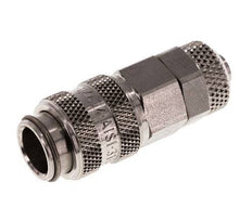 Stainless Steel 316L DN 5 Air Coupling Socket 6x8 mm Union Nut
