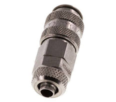Stainless Steel 316L DN 5 Air Coupling Socket 6x8 mm Union Nut