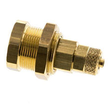 Brass DN 5 Air Coupling Socket 4x6 mm Union Nut Bulkhead Pull-Off