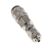 Stainless Steel 316L DN 5 Air Coupling Socket 4x6 mm Union Nut Bulkhead