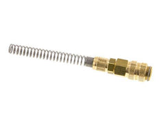 Brass DN 5 Air Coupling Socket 4x6 mm Union Nut Bend-Protect