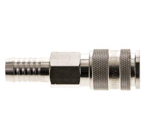 Nickel-plated Brass DN 5.5 (Orion) Air Coupling Socket 13 mm Hose Pillar