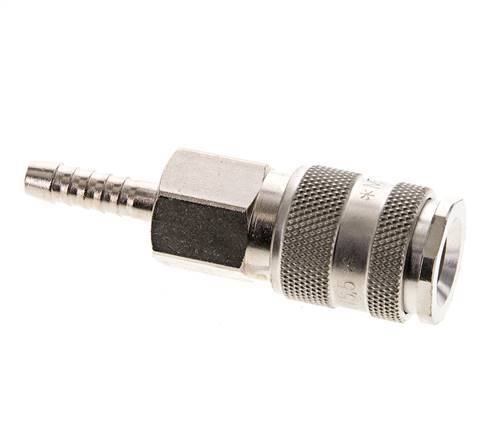 Nickel-plated Brass DN 5.5 (Orion) Air Coupling Socket 6 mm Hose Pillar