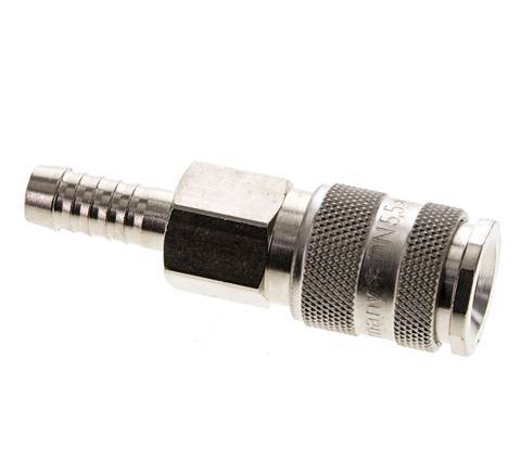 Nickel-plated Brass DN 5.5 (Orion) Air Coupling Socket 9 mm Hose Pillar
