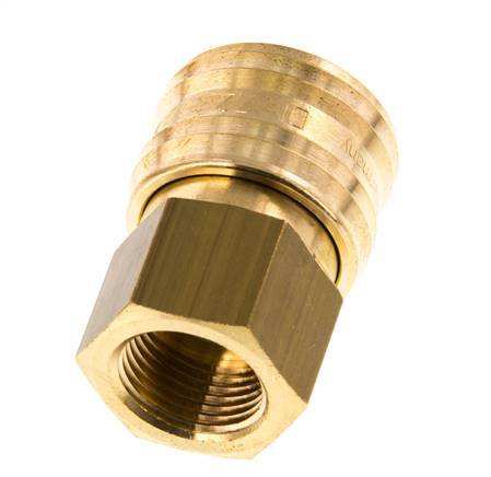 Brass DN 7.2 (Euro) Air Coupling Socket G 3/8 inch Female