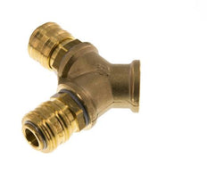 Acoplamiento de aire de latón DN 7.2 (Euro) Enchufe G de 1/2 pulgada hembra para montaje en pared de 2 vías