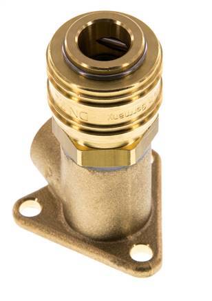 Brass DN 7.2 (Euro) Air Coupling Socket G 3/8 inch Female Wall-Mount
