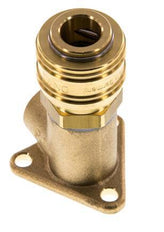 Brass DN 7.2 (Euro) Air Coupling Socket G 3/8 inch Female Wall-Mount