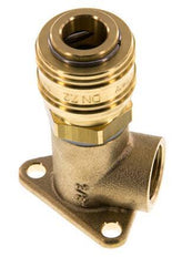 Brass DN 7.2 (Euro) Air Coupling Socket G 3/8 inch Female Wall-Mount