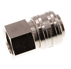 Latón niquelado DN 7.2 (Euro) Enchufe de acoplamiento de aire G 1/2 pulgada Hembra