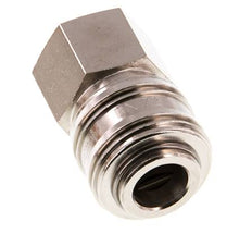 Latón niquelado DN 7.2 (Euro) Enchufe de acoplamiento de aire G 1/2 pulgada Hembra