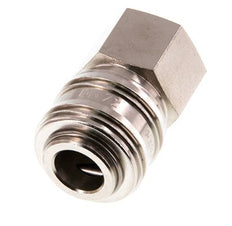 Latón niquelado DN 7.2 (Euro) Enchufe de acoplamiento de aire G 1/2 pulgada Hembra