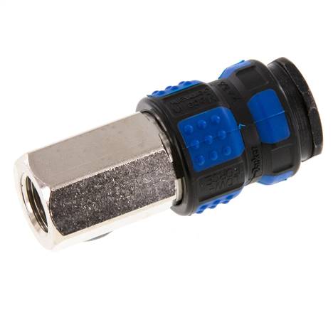 Latón niquelado DN 7.8 Acoplamiento de aire Enchufe G 1/4 pulgada Hembra
