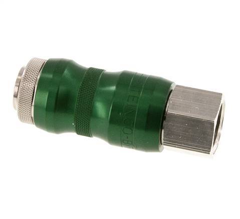 Nickel-plated Brass DN 7.8 Safety Air Coupling Socket with Slide Sleeve G 1/2 inch Female