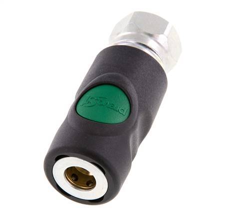 Composite material DN 7.4 Safety Air Coupling Socket with Push Button G 1/2 inch Female