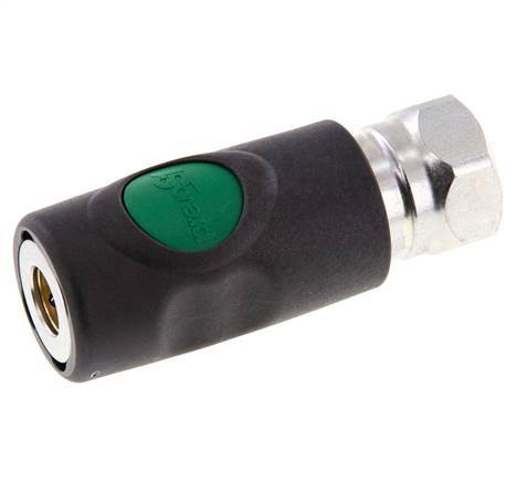 Composite material DN 7.4 Safety Air Coupling Socket with Push Button G 1/2 inch Female