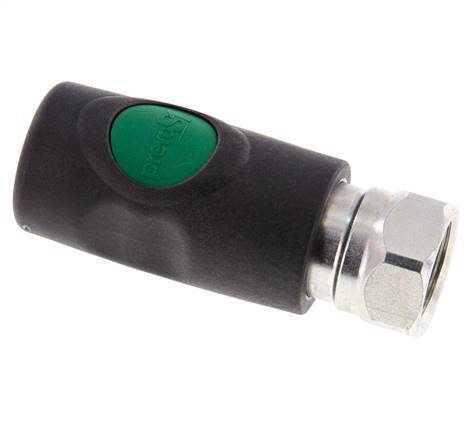 Composite material DN 7.4 Safety Air Coupling Socket with Push Button G 1/2 inch Female
