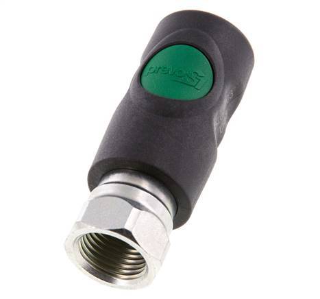 Composite material DN 7.4 Safety Air Coupling Socket with Push Button G 1/2 inch Female