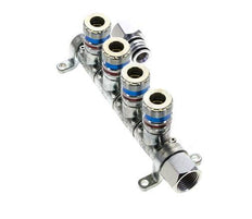 Steel DN 7.6 (7.2 Euro) Safety Air Coupling Socket G 1/2 inch Female 4-way