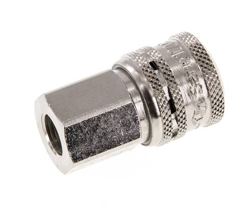 Acero DN 7.2 (Euro) Acoplamiento de aire de seguridad Enchufe G 1/4 pulgada Hembra