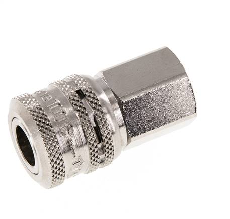 Acero DN 7.2 (Euro) Acoplamiento de aire de seguridad Enchufe G 1/4 pulgada Hembra