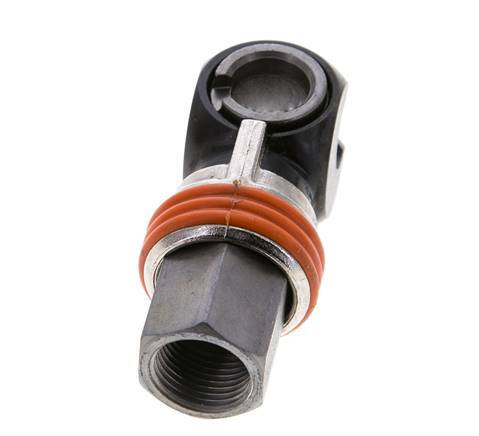 Steel DN 8 Safety Air Coupling Socket G 3/8 inch Female
