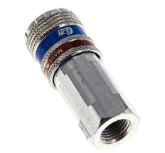 Steel/brass DN 7.6 (7.2 Euro) Safety Air Coupling Socket G 1/4 inch Female